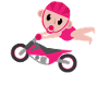Bébé motard moto enfant