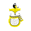 Eule und Vogel