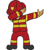 Dabbing Dab Firefighter