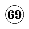 NUMBER 69 Sixty-nine Birthday Gift