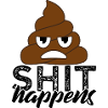 Shit happens Emoji Poo Scheiße