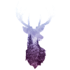 Chemise double exposition cerf