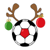 Weihnachten Fußball Geschenk Geweih Heiligabend