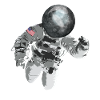 Astronaut universe moon