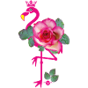 29 Pink Flamingo Couronne Rose