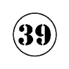 NUMÉRO 39 trente-neuf cadeau d'anniversaire