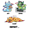 Spis Game Sleep Repeat - Spil Dragon Geek Life