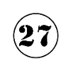 NUMBER 27 Twenty-seven Birthday Gift