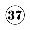 NUMÉRO 37 trente-sept cadeau d'anniversaire