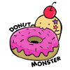 Donut Monster | Cute kawaii wienerbrød anime gave