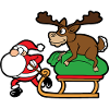 Weihnachtsmann Rentier