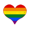 Gay Pride Love Heart