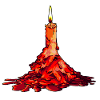 Candle red Christmas