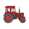 Red tractor