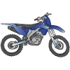Blue Motocross motorcycle