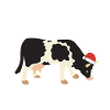 Cow Christmas Dairy Farm Gift Milk