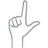 Loser Handzeichen