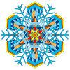 Snowflakes mandala