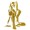Golden glitter girl
