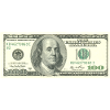 100 dollars money bill