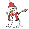 Snowman Dab