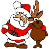 Santa Claus and his friend