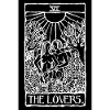 The Lovers Tarot Card Black Poster