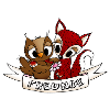 Owl and fox FRIENDS