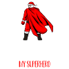 Weihnachtsmann Superheld Geschenk
