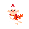 Christmas sheep- Schafs Motiv