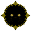 Black Cat Badge - Pixel Art