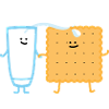 Milk and biscuit