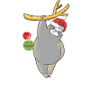 Christmas sloth