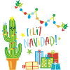 Feliz Navidad Kaktus Weihnachtspullover