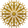 circle of fertility goddess gold