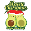 Weihnachtsgeschenk Avocadopäärchen TShirt