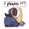 Furchtloser Kendo Bambusschwert