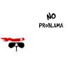 No Problama Lama white
