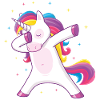 dabbing einhorn