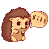 Sweet hedgehog of Miaut