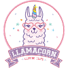 Llamacorn Lama Unicorno Alpaca rosa