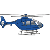 Blue helicopter