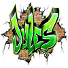 Jules Graffiti Green