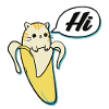 Chat de la banane