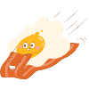 egg and bacon are flying