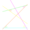 Science Néon Angle Géométrie Mathématiques