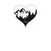Mountains forest hut nature outdoor heart