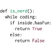 Python Definition von Nerd