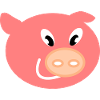 Piggy pig pig head