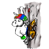 climbing unicorn